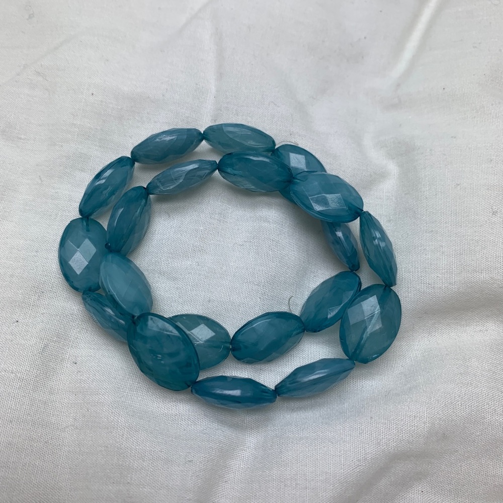 Elastic Blue Stone Bracelet